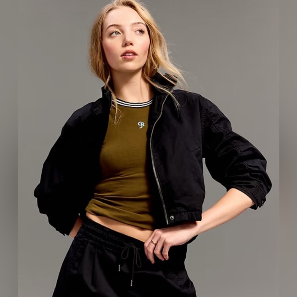 NWT! Old Navy x Christopher John Rogers Black Mock-Neck Bomber Jacket - XL